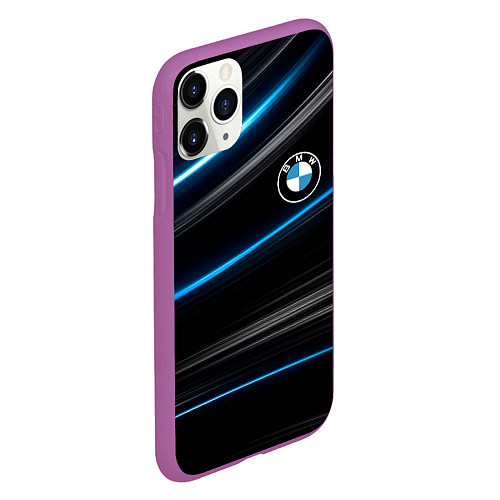 Чехол iPhone 11 Pro матовый BMW / 3D-Фиолетовый – фото 2