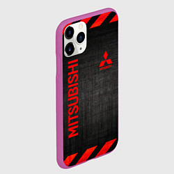 Чехол iPhone 11 Pro матовый MITSUBISHI, цвет: 3D-фиолетовый — фото 2