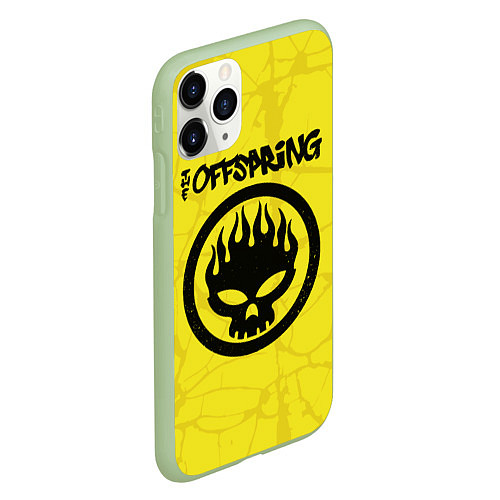 Чехол iPhone 11 Pro матовый The Offspring / 3D-Салатовый – фото 2