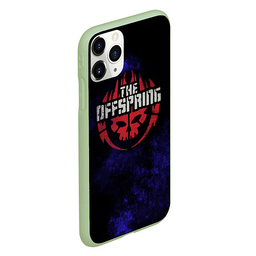 Чехол iPhone 11 Pro матовый Offspring / 3D-Салатовый – фото 2