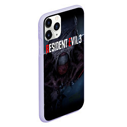 Чехол iPhone 11 Pro матовый Resident evil 3 remake, цвет: 3D-светло-сиреневый — фото 2