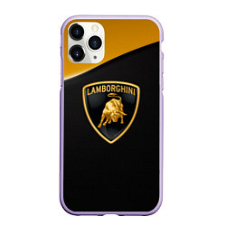 Чехол iPhone 11 Pro матовый Lamborghini, цвет: 3D-светло-сиреневый