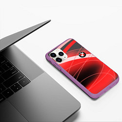 Чехол iPhone 11 Pro матовый BMW, цвет: 3D-фиолетовый — фото 2