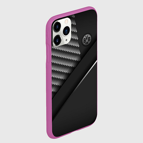 Чехол iPhone 11 Pro матовый FC Borussia / 3D-Фиолетовый – фото 2