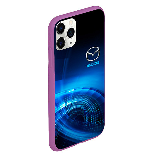 Чехол iPhone 11 Pro матовый MAZDA / 3D-Фиолетовый – фото 2