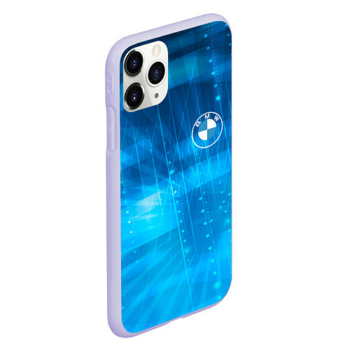 Чехол iPhone 11 Pro матовый BMW / 3D-Светло-сиреневый – фото 2