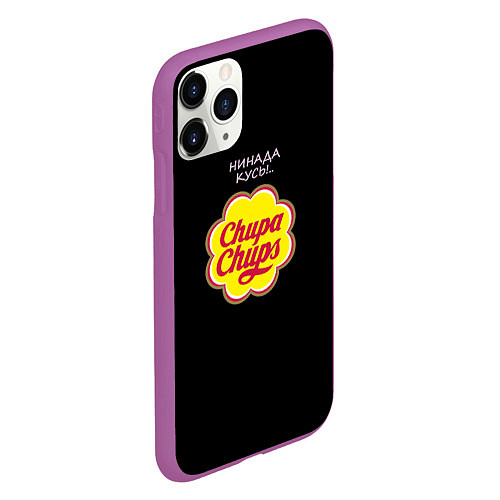 Чехол iPhone 11 Pro матовый Chupa chups / 3D-Фиолетовый – фото 2