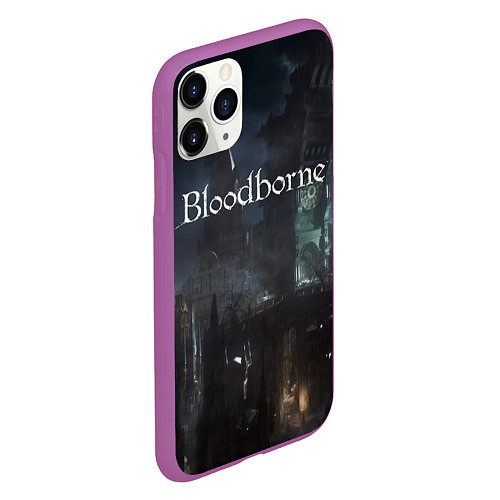 Чехол iPhone 11 Pro матовый Bloodborne / 3D-Фиолетовый – фото 2