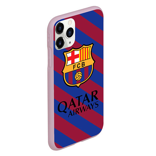 Чехол iPhone 11 Pro матовый Barcelona / 3D-Розовый – фото 2