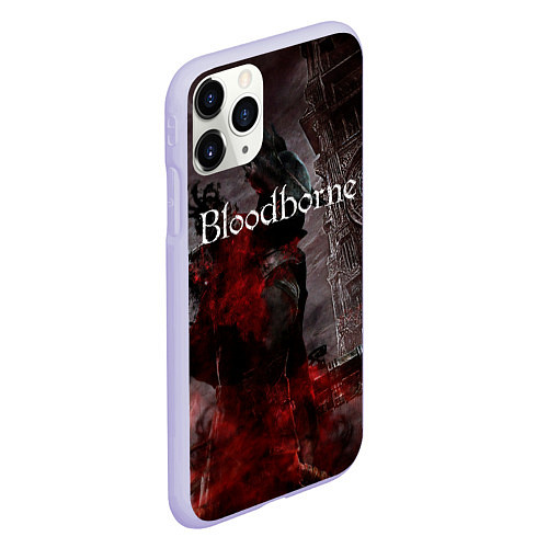 Чехол iPhone 11 Pro матовый Bloodborne / 3D-Светло-сиреневый – фото 2