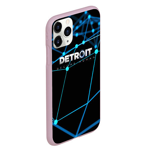 Чехол iPhone 11 Pro матовый Detroit:Become Human / 3D-Розовый – фото 2