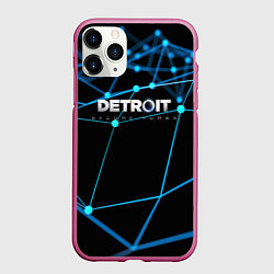 Чехол iPhone 11 Pro матовый Detroit:Become Human, цвет: 3D-малиновый