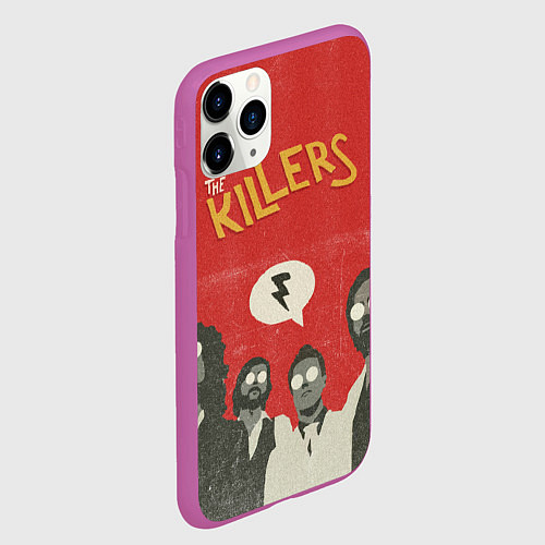Чехол iPhone 11 Pro матовый The Killers / 3D-Фиолетовый – фото 2