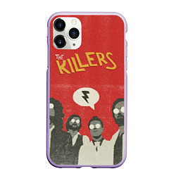 Чехол iPhone 11 Pro матовый The Killers, цвет: 3D-светло-сиреневый