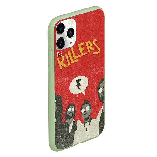 Чехол iPhone 11 Pro матовый The Killers / 3D-Салатовый – фото 2