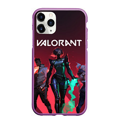 Чехол iPhone 11 Pro матовый Valorant, цвет: 3D-фиолетовый