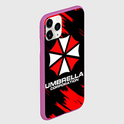 Чехол iPhone 11 Pro матовый Umbrella Corporation, цвет: 3D-фиолетовый — фото 2