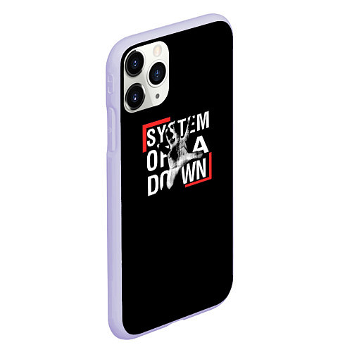 Чехол iPhone 11 Pro матовый System of a Down / 3D-Светло-сиреневый – фото 2