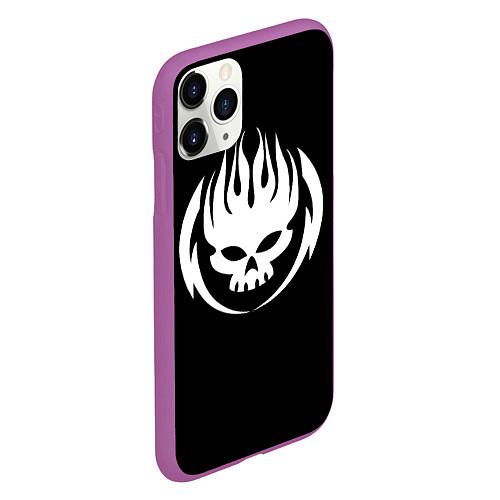 Чехол iPhone 11 Pro матовый THE OFFSPRING / 3D-Фиолетовый – фото 2