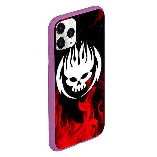 Чехол iPhone 11 Pro матовый THE OFFSPRING / 3D-Фиолетовый – фото 2