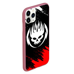 Чехол iPhone 11 Pro матовый THE OFFSPRING, цвет: 3D-малиновый — фото 2