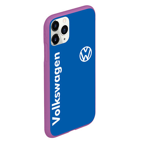 Чехол iPhone 11 Pro матовый Volkswagen / 3D-Фиолетовый – фото 2