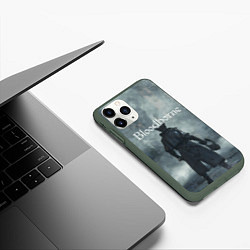 Чехол iPhone 11 Pro матовый Bloodborne, цвет: 3D-темно-зеленый — фото 2