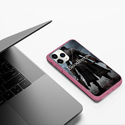 Чехол iPhone 11 Pro матовый Bloodborne, цвет: 3D-малиновый — фото 2