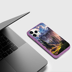 Чехол iPhone 11 Pro матовый Horizon Zero Dawn, цвет: 3D-фиолетовый — фото 2