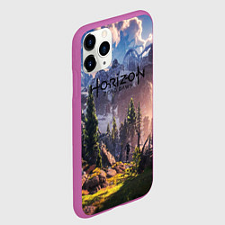 Чехол iPhone 11 Pro матовый Horizon Zero Dawn, цвет: 3D-фиолетовый — фото 2