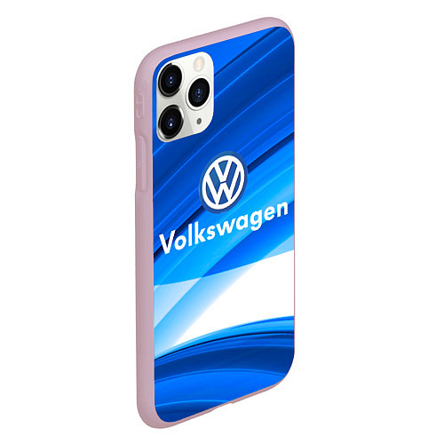 Чехол iPhone 11 Pro матовый Volkswagen / 3D-Розовый – фото 2