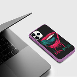 Чехол iPhone 11 Pro матовый Falling in Reverse, цвет: 3D-фиолетовый — фото 2