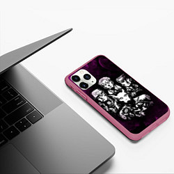 Чехол iPhone 11 Pro матовый JOJOS BIZARRE ADVENTURE, цвет: 3D-малиновый — фото 2