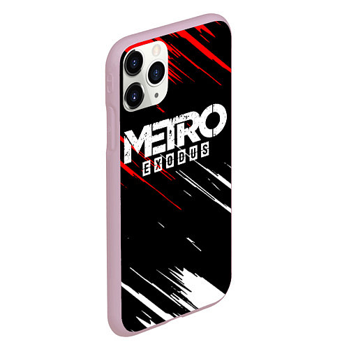 Чехол iPhone 11 Pro матовый METRO EXODUS / 3D-Розовый – фото 2