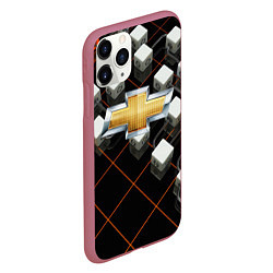 Чехол iPhone 11 Pro матовый CHEVROLET, цвет: 3D-малиновый — фото 2