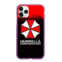 Чехол iPhone 11 Pro матовый UMBRELLA CORP, цвет: 3D-фиолетовый