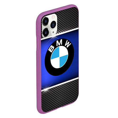 Чехол iPhone 11 Pro матовый BMW / 3D-Фиолетовый – фото 2