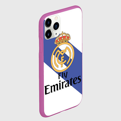 Чехол iPhone 11 Pro матовый Реал / 3D-Фиолетовый – фото 2