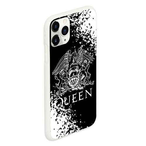 Чехол iPhone 11 Pro матовый QUEEN / 3D-Белый – фото 2