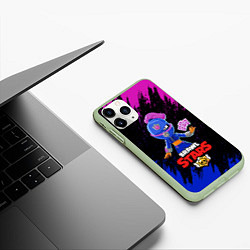 Чехол iPhone 11 Pro матовый BRAWL STARS TARA, цвет: 3D-салатовый — фото 2