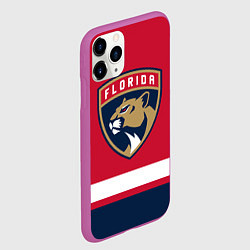Чехол iPhone 11 Pro матовый Флорида Пантерз, цвет: 3D-фиолетовый — фото 2