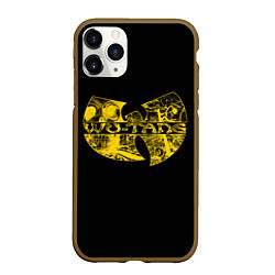 Чехол iPhone 11 Pro матовый Wu-Tang Clan, цвет: 3D-коричневый