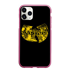 Чехол iPhone 11 Pro матовый Wu-Tang Clan, цвет: 3D-малиновый