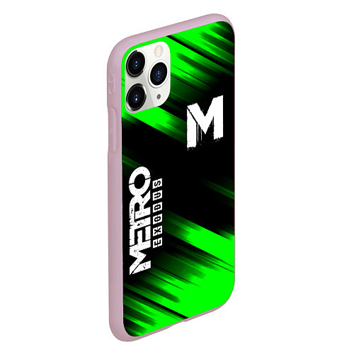 Чехол iPhone 11 Pro матовый METRO EXODUS / 3D-Розовый – фото 2