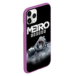 Чехол iPhone 11 Pro матовый METRO EXODUS, цвет: 3D-фиолетовый — фото 2