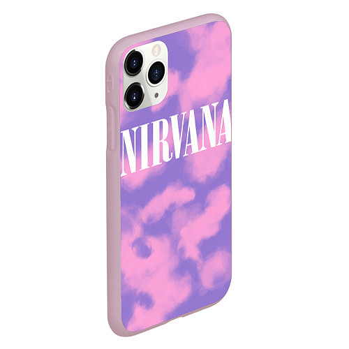 Чехол iPhone 11 Pro матовый NIRVANA / 3D-Розовый – фото 2