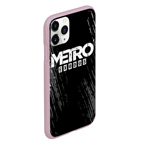 Чехол iPhone 11 Pro матовый METRO EXODUS / 3D-Розовый – фото 2