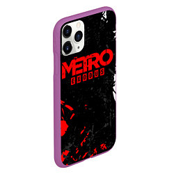 Чехол iPhone 11 Pro матовый METRO EXODUS, цвет: 3D-фиолетовый — фото 2