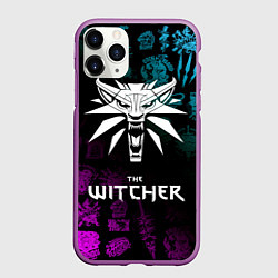Чехол iPhone 11 Pro матовый ВЕДЬМАК, цвет: 3D-фиолетовый