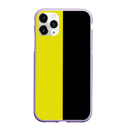 Чехол iPhone 11 Pro матовый BLACK YELLOW